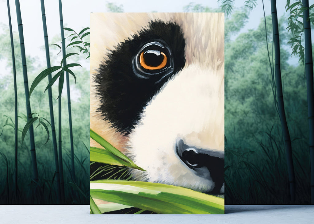 Panda Bear Watercolor Portrait Print Wall Art Safari Wildlife Gift Wild Animal Painting Jungle Nursery Decor