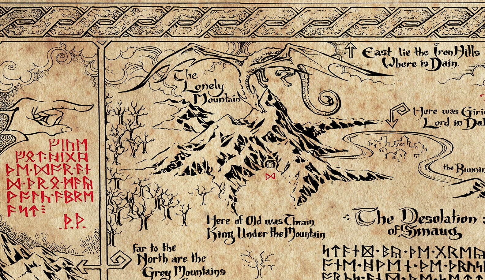 Thor's Map Thrors Map The Hobbit The Hobbit Map Middle Earth Map Fantasy Map