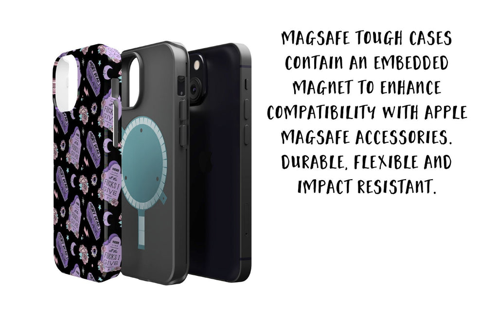 Halloween Graveyard iPhone Case 14 13 12 11 Pro XR, Funny Goth Spooky Hard Tough Protective Cover Case