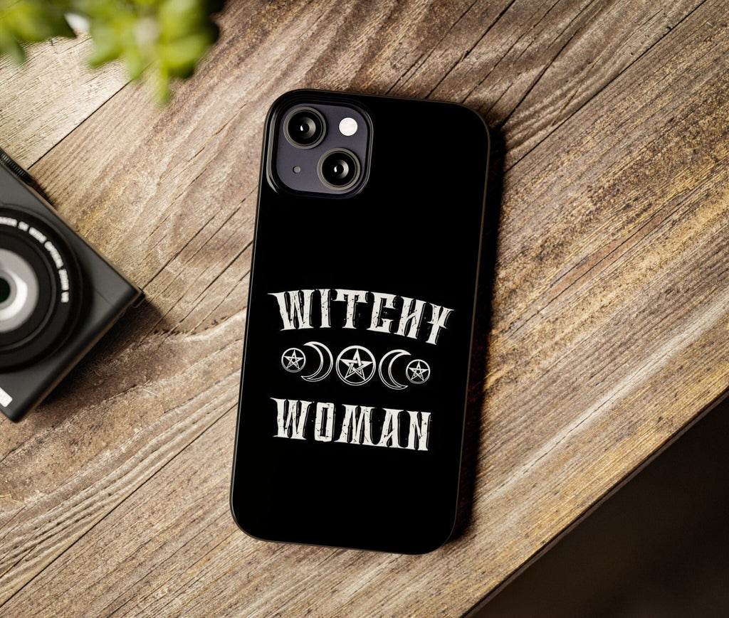 Halloween Witchy Spooky Cute iPhone Case 14 13 12 11 Pro XR, Gothic Hard Tough Protective Cover Case