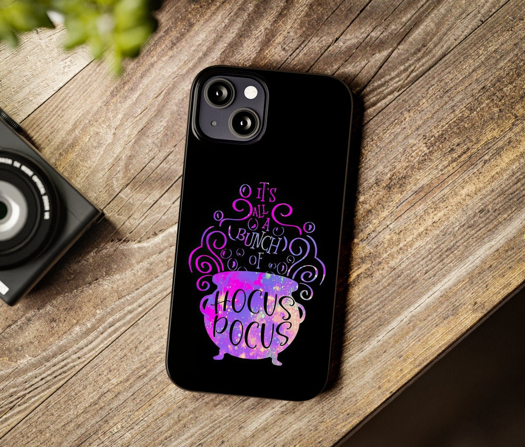 Hocus Pocus Witchy Halloween iPhone Case 14 13 12 11 Pro XR, Magic Hard Tough Protective Cover Case