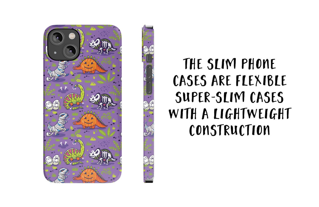 Halloween Dinosaurs iPhone Case 14 13 12 11 Pro XR, Cute Dino Hard Tough Protective Cover Case