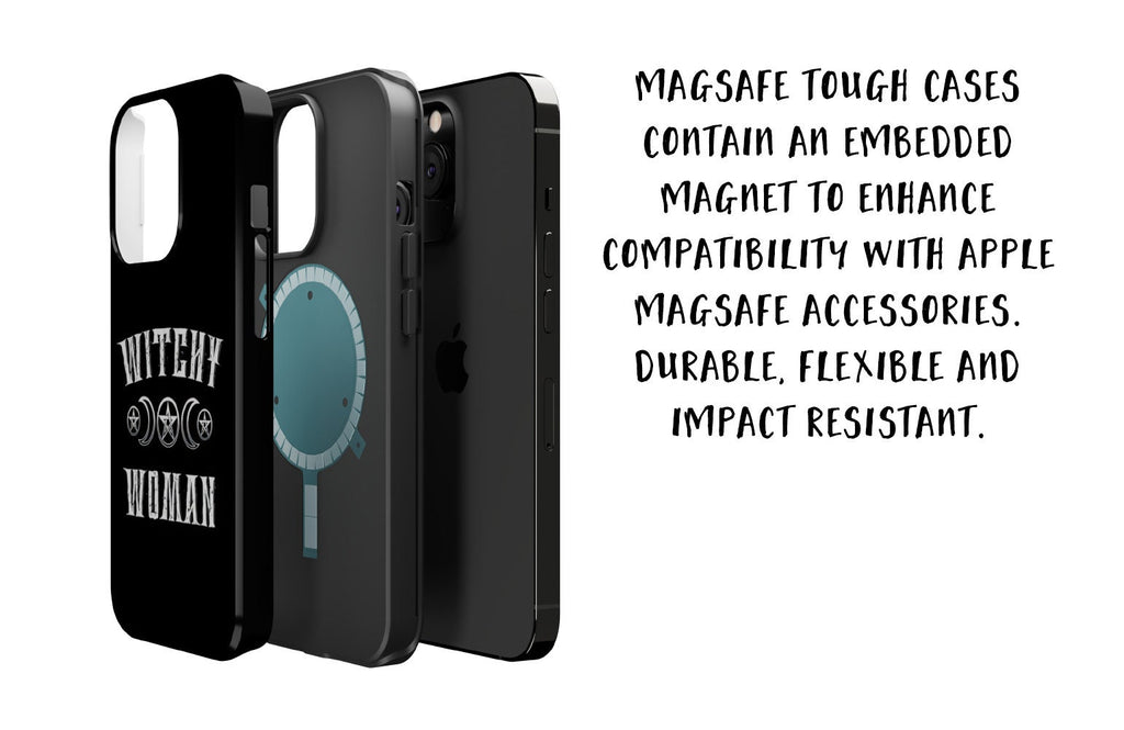 Halloween Witchy Spooky Cute iPhone Case 14 13 12 11 Pro XR, Gothic Hard Tough Protective Cover Case
