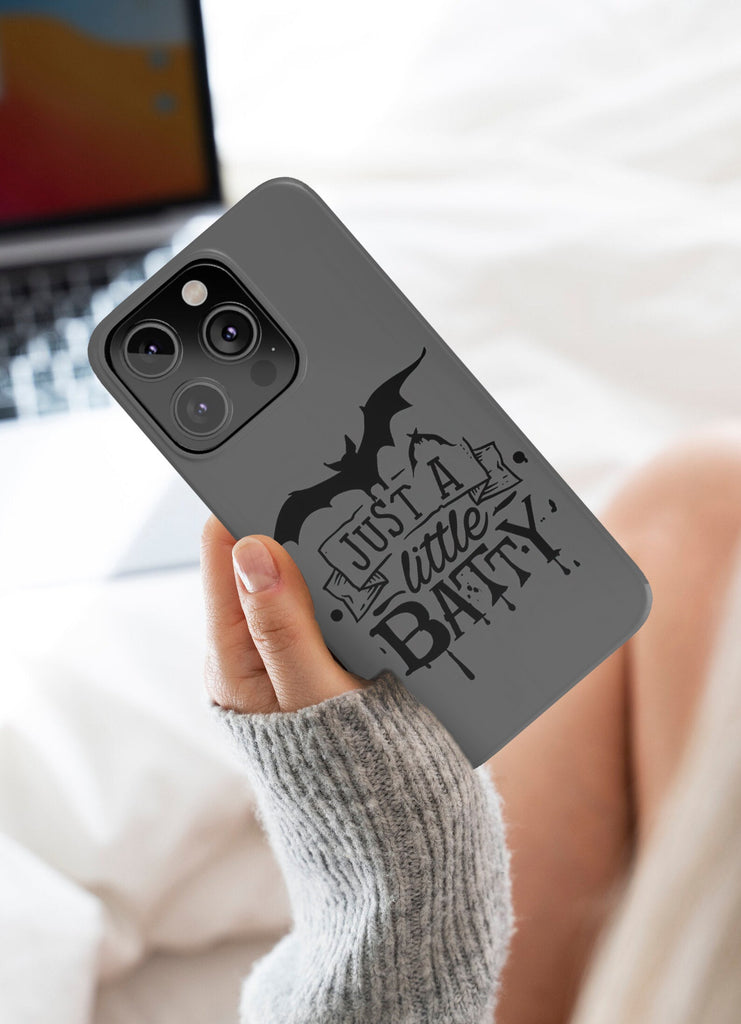 Halloween Spooky Bats iPhone Case 14 13 12 11 Pro XR, Hard Tough Protective Cover Case