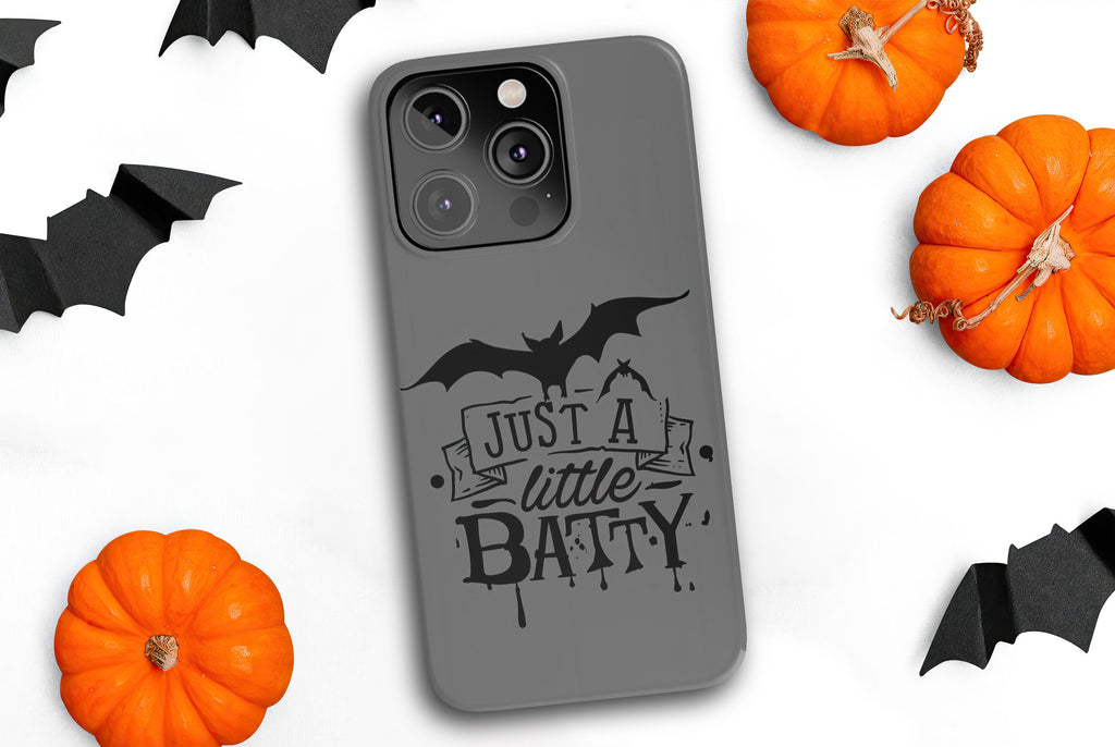 Halloween Spooky Bats iPhone Case 14 13 12 11 Pro XR, Hard Tough Protective Cover Case