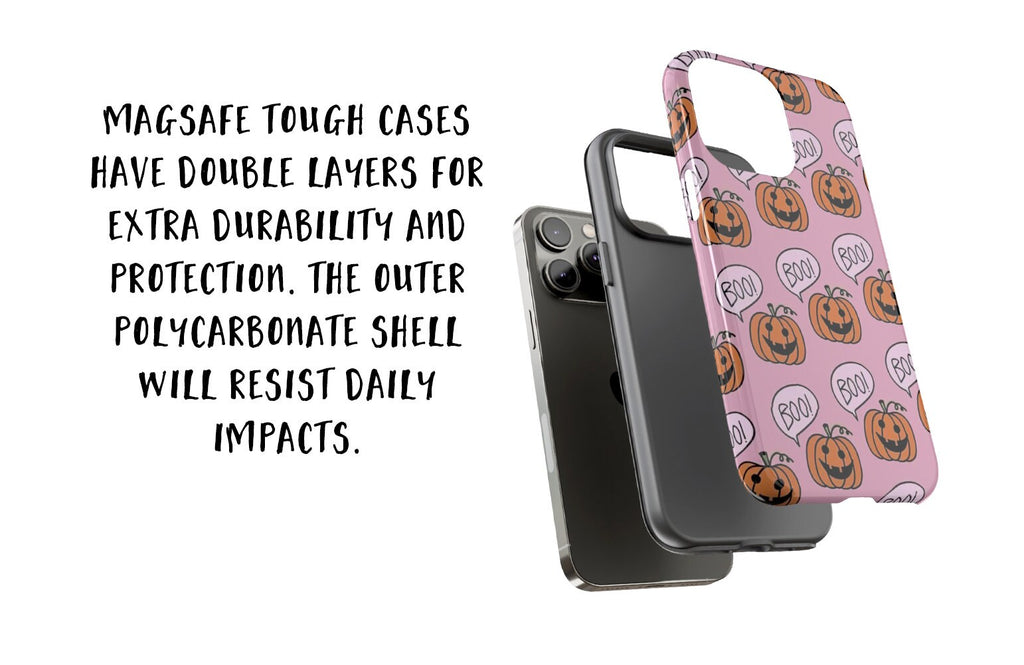 Jack o Lantern Pumpkin Halloween iPhone Case 14 13 12 11 Pro XR, Cute Fall Hard Tough Cover, Fall Lover Gift
