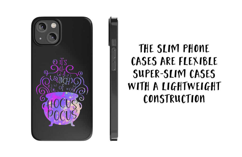 Hocus Pocus Witchy Halloween iPhone Case 14 13 12 11 Pro XR, Magic Hard Tough Protective Cover Case