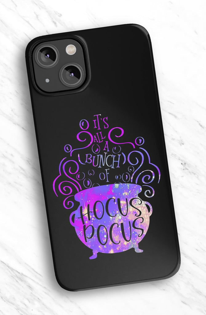 Hocus Pocus Witchy Halloween iPhone Case 14 13 12 11 Pro XR, Magic Hard Tough Protective Cover Case