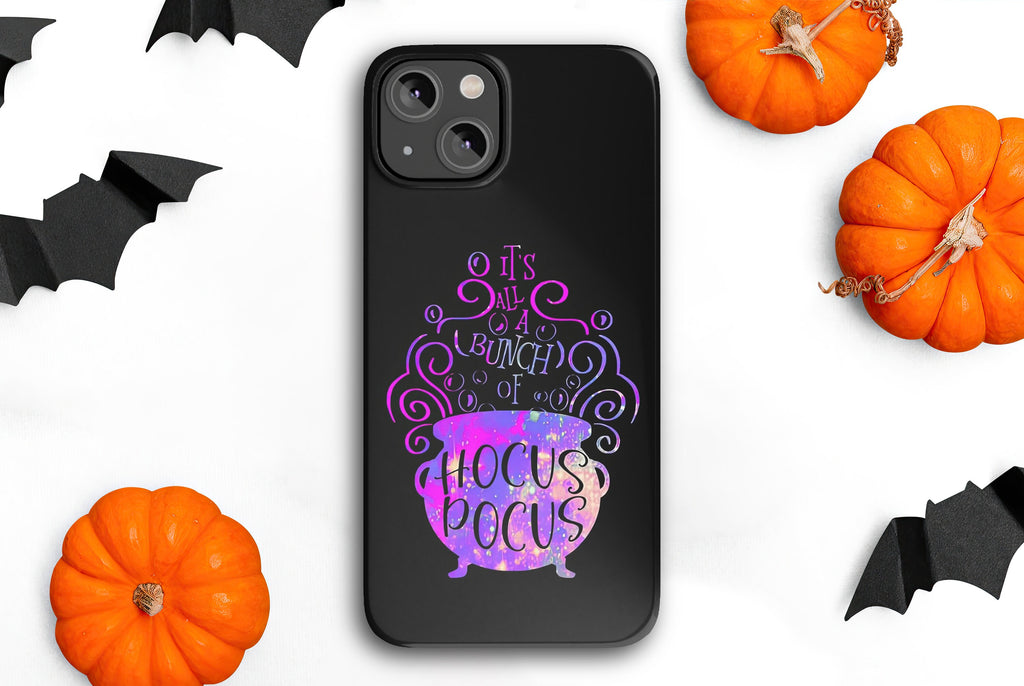 Hocus Pocus Witchy Halloween iPhone Case 14 13 12 11 Pro XR, Magic Hard Tough Protective Cover Case