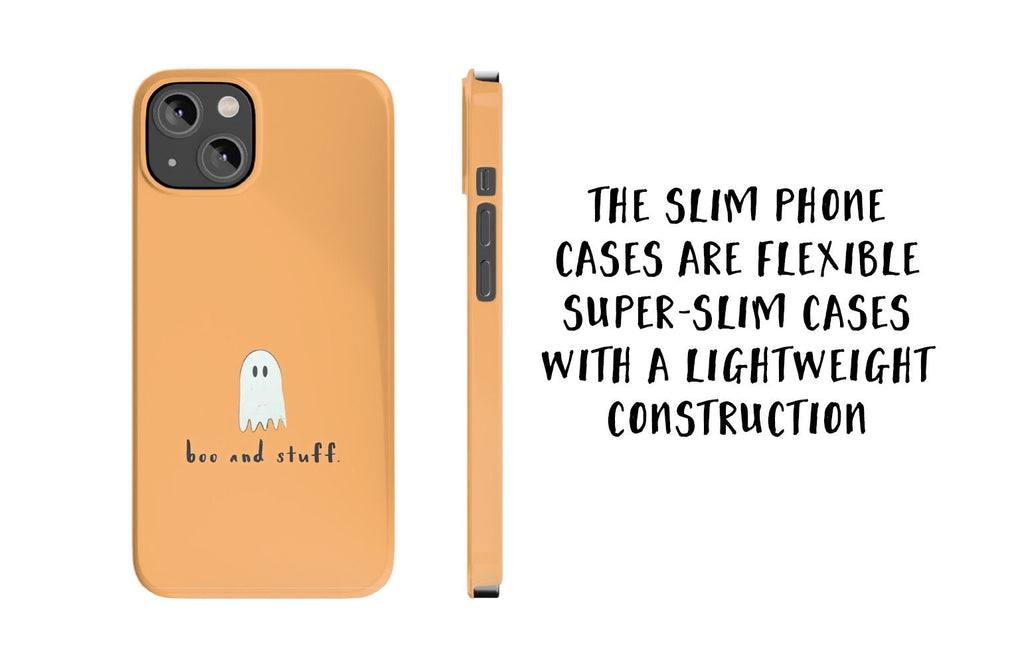 Halloween Ghost iPhone Case 14 13 12 11 Pro XR, Spooky Cute Kawaii Hard Tough Protective Cover Case