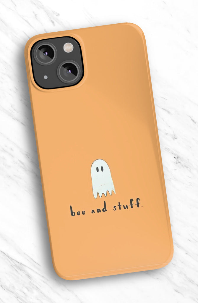 Halloween Ghost iPhone Case 14 13 12 11 Pro XR, Spooky Cute Kawaii Hard Tough Protective Cover Case
