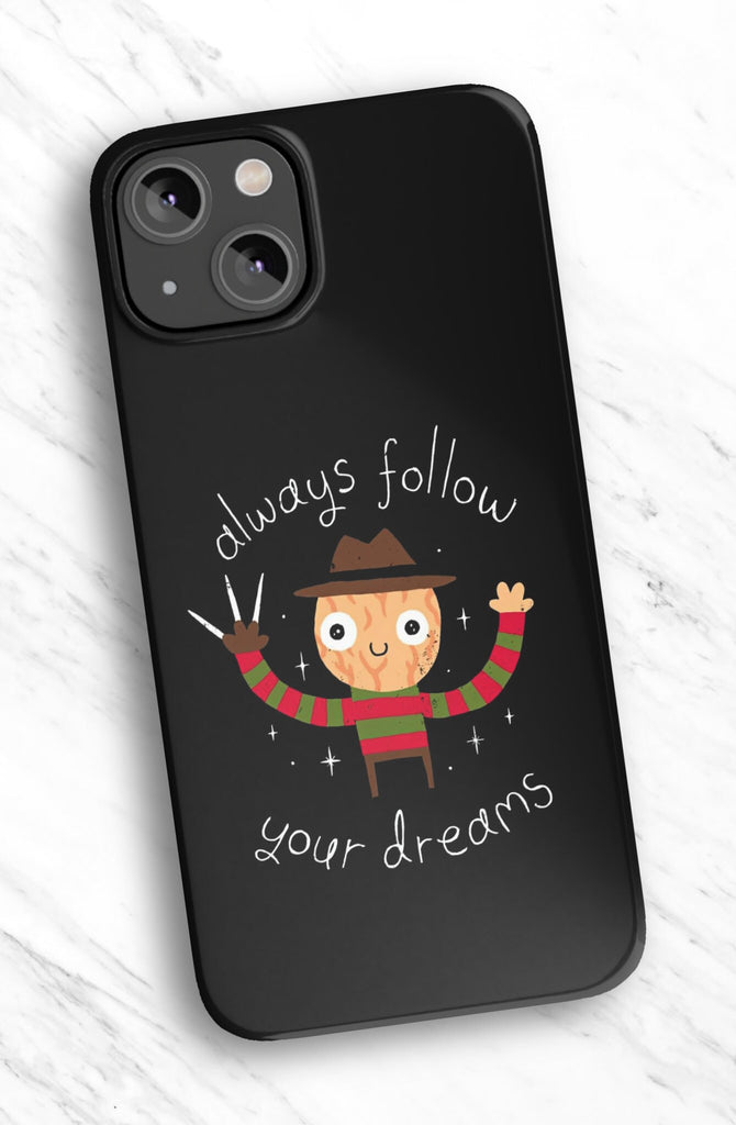 Freddy Krueger Horror iPhone Case 14 13 12 11 Pro XR, Nightmare on Elm Street Hard Cover, Cute Funny Movie Gift