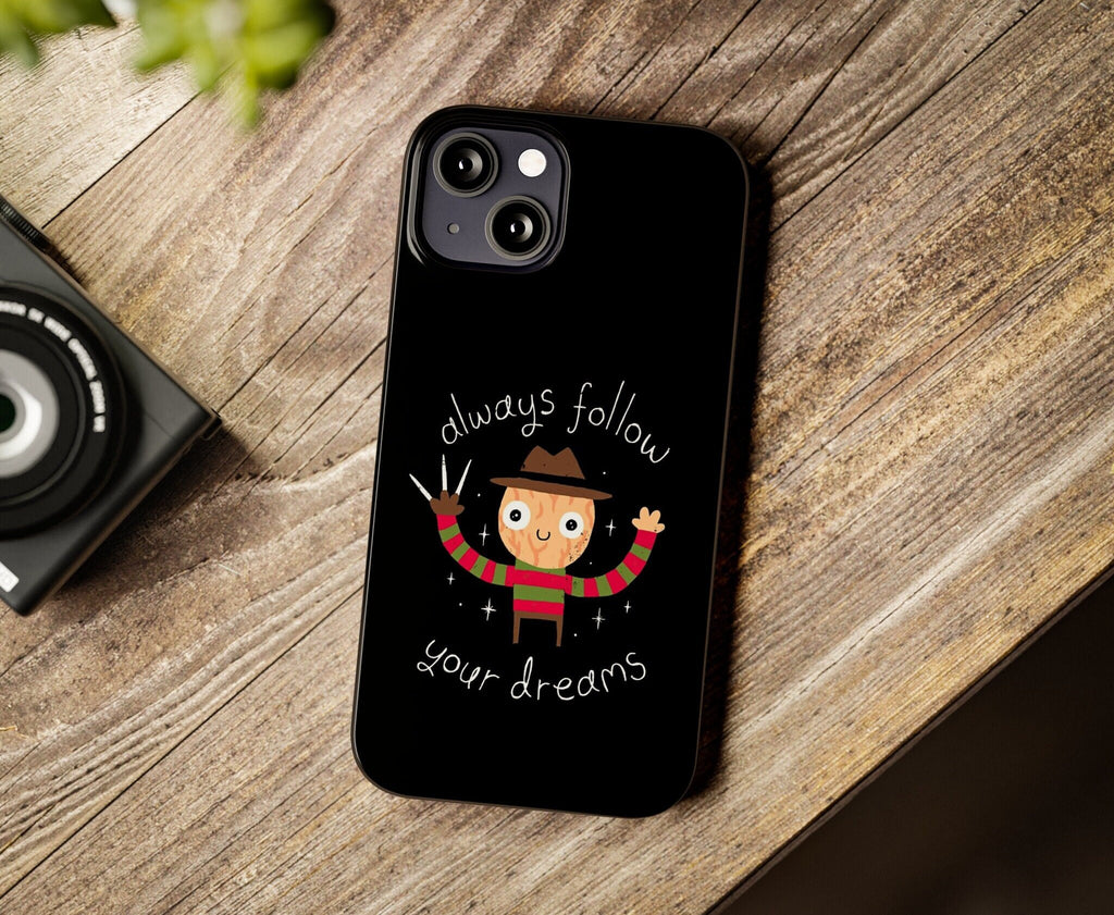 Freddy Krueger Horror iPhone Case 14 13 12 11 Pro XR, Nightmare on Elm Street Hard Cover, Cute Funny Movie Gift