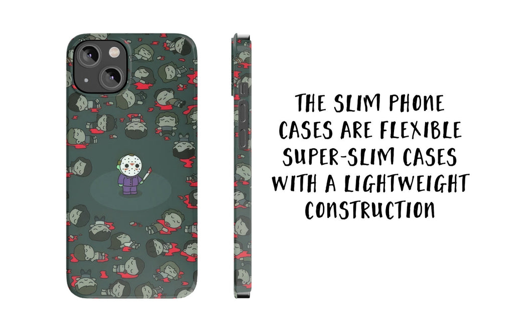 Friday the 13th Horror iPhone Case 14 13 12 11 Pro XR, Jason Voorhees Hard Cover, Funny Movie Gift