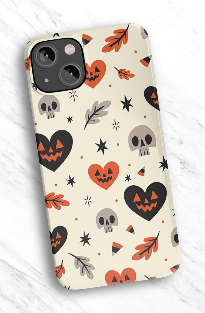 Halloween Spooky Season iPhone Case 14 13 12 11 Pro XR, Witchy Hard Tough Protective Cover Case
