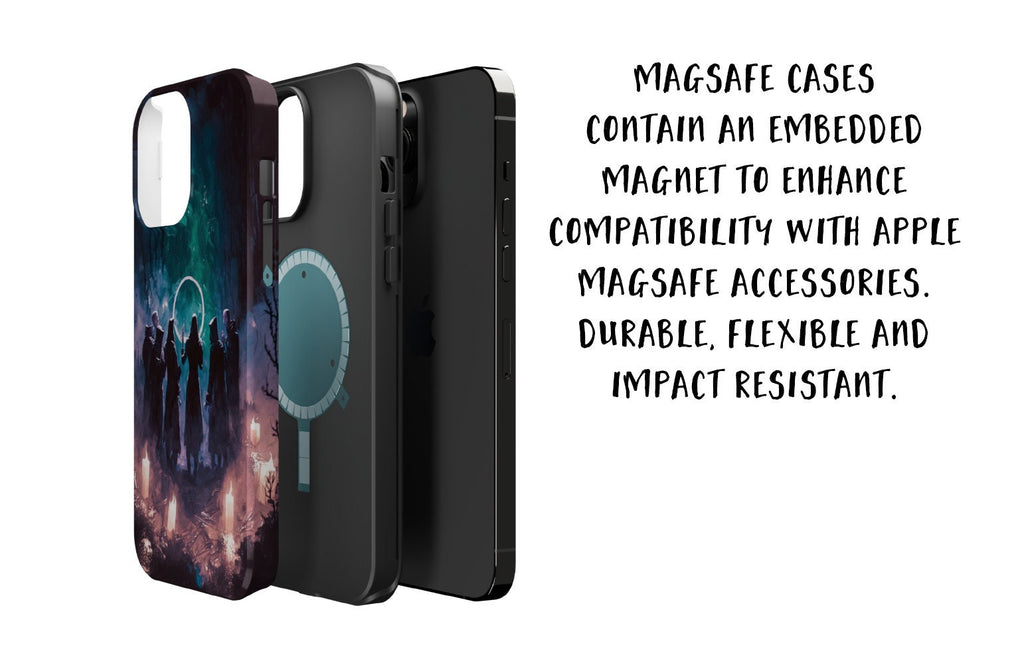 Halloween Witchy Wiccan iPhone Case 14 13 12 11 Pro XR, Magic Spooky Hard Protective Cover Case