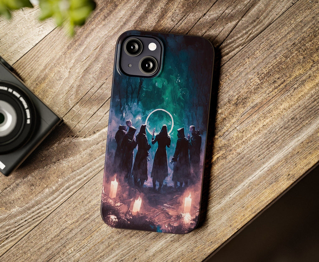Halloween Witchy Wiccan iPhone Case 14 13 12 11 Pro XR, Magic Spooky Hard Protective Cover Case
