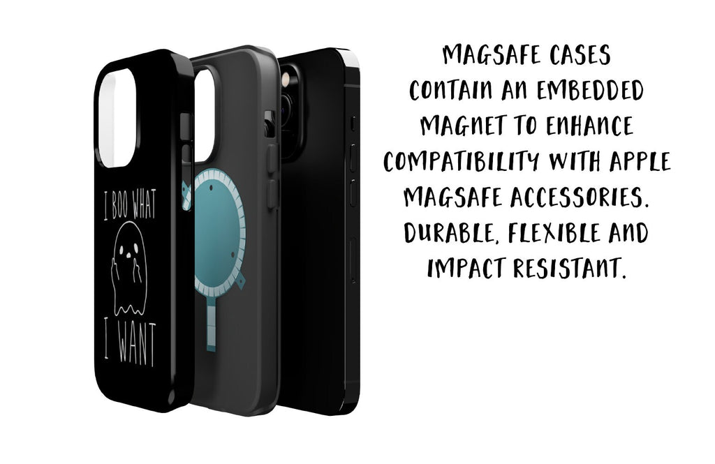 Funny Halloween Ghost iPhone Case 14 13 12 11 Pro XR, Spooky Cute Kawaii Hard Protective Cover Case, I Boo What I Want!