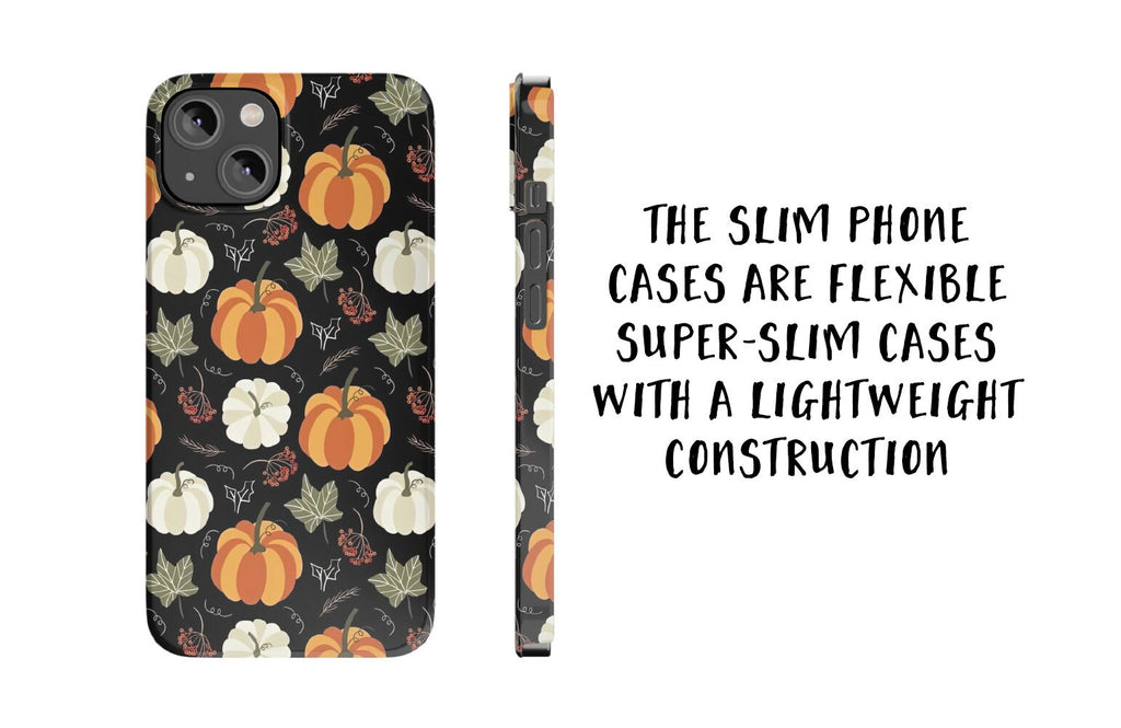 Halloween Pumpkins Phone Case, Autumn Fall iPhone 14 13 12 11 Pro XR Case, Seasonal iPhone Hard Tough Cover, Fall Lover Gift