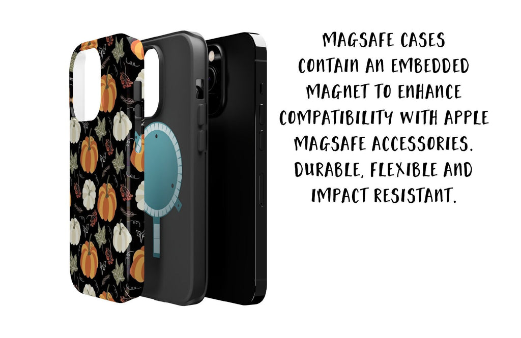 Halloween Pumpkins Phone Case, Autumn Fall iPhone 14 13 12 11 Pro XR Case, Seasonal iPhone Hard Tough Cover, Fall Lover Gift