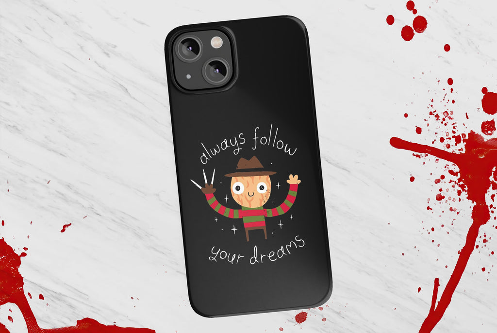 Freddy Krueger Horror iPhone Case 14 13 12 11 Pro XR, Nightmare on Elm Street Hard Cover, Cute Funny Movie Gift