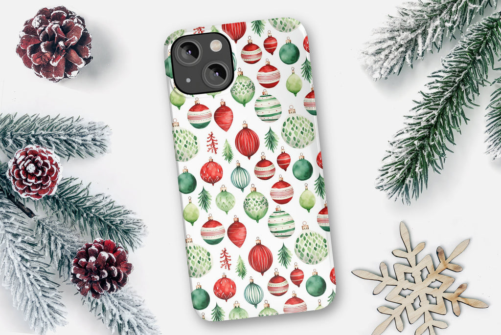 Christmas Tree Ornaments iPhone Case 14 13 12 11 Pro XR, Winter Holida – Rebel Pop Art Christmas Tree Ornaments iPhone Case 14 13 12 11 Pro XR, Winter Holida – Rebel Pop Art