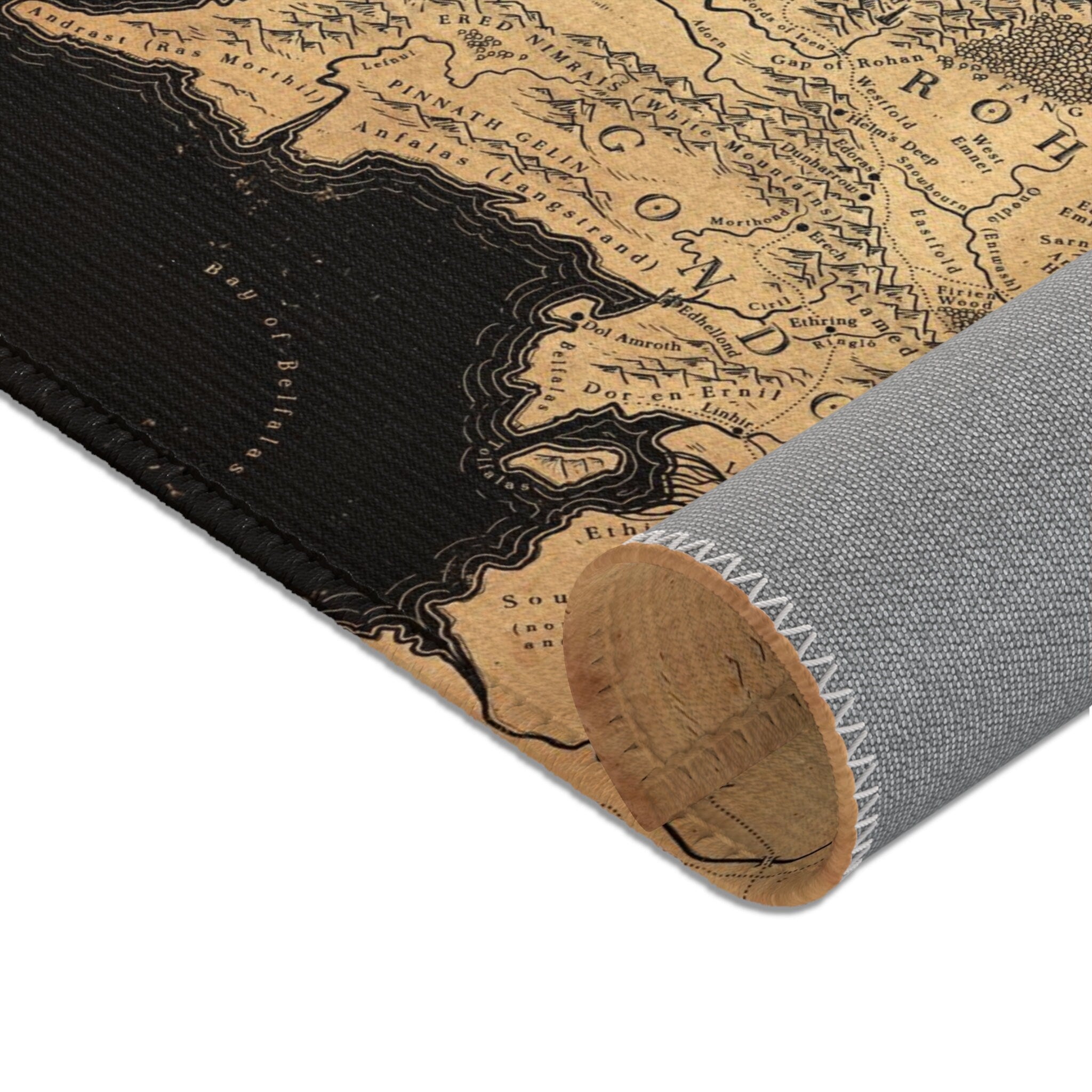 Lord of the Rings Middle Earth Map Area Rug, LOTR Decorative Carpet Ru ...